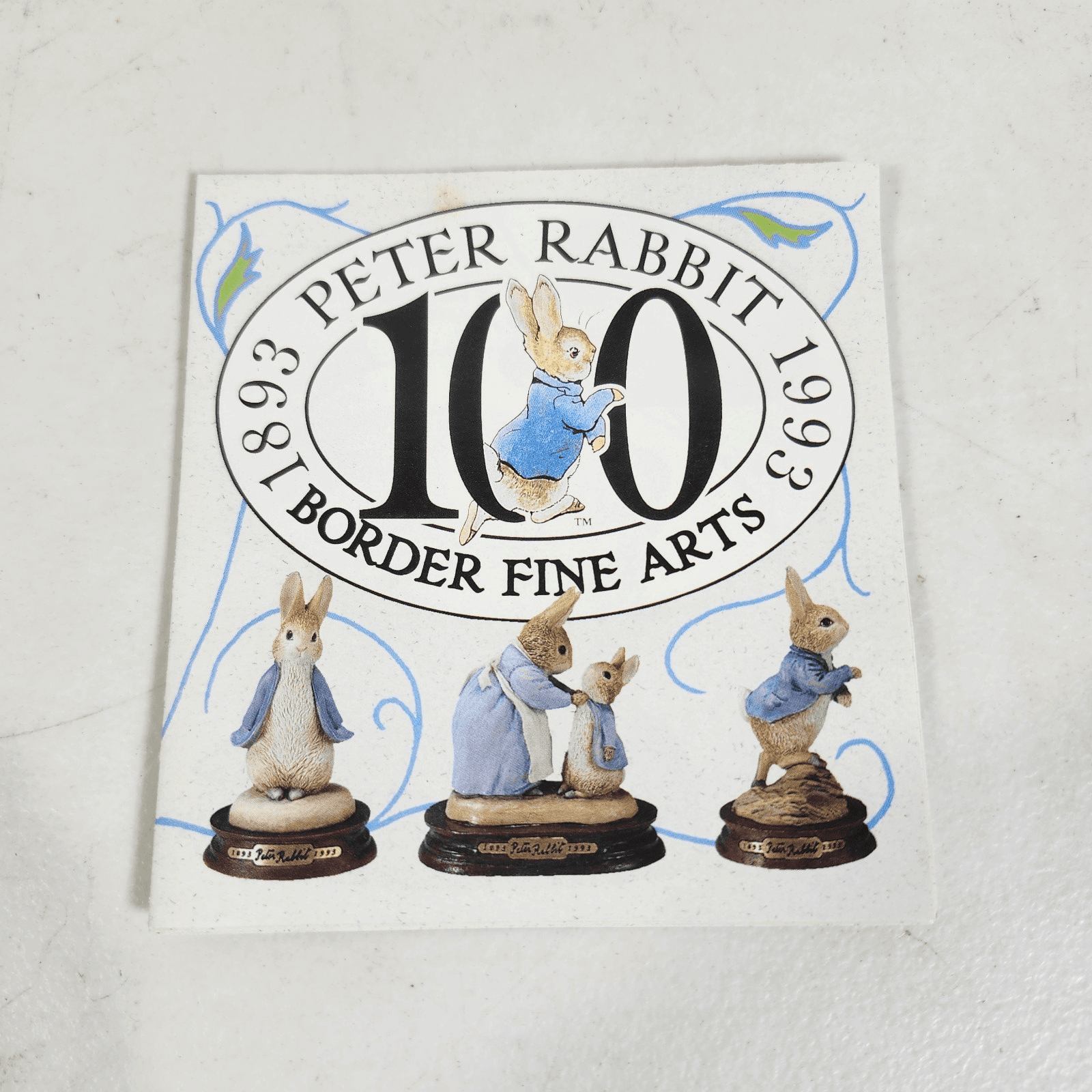 Beatrix Potter Peter Rabbit Border Fine Arts Figurine Statue Home Decor W/Box - Thumbnail 10