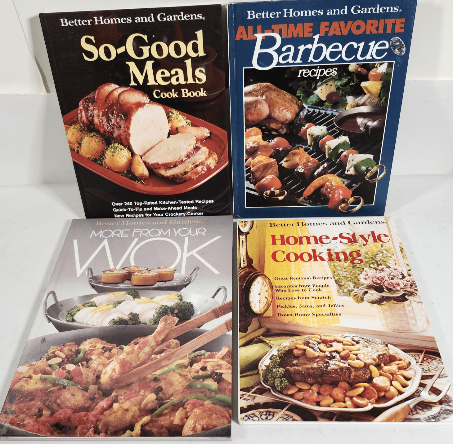 Better Homes and Gardens Cookbook Bundle Lot Of 4 Home Style So Good Meals