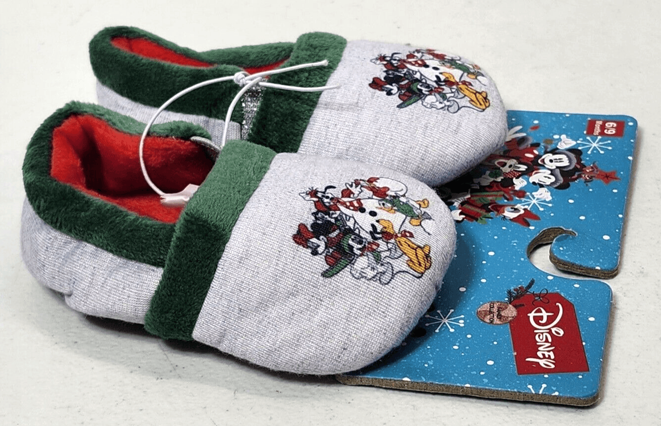 Disney Mickey Mouse Cartoon Baby Slippers Size 6-9 Months Colorful NEW - Thumbnail 3