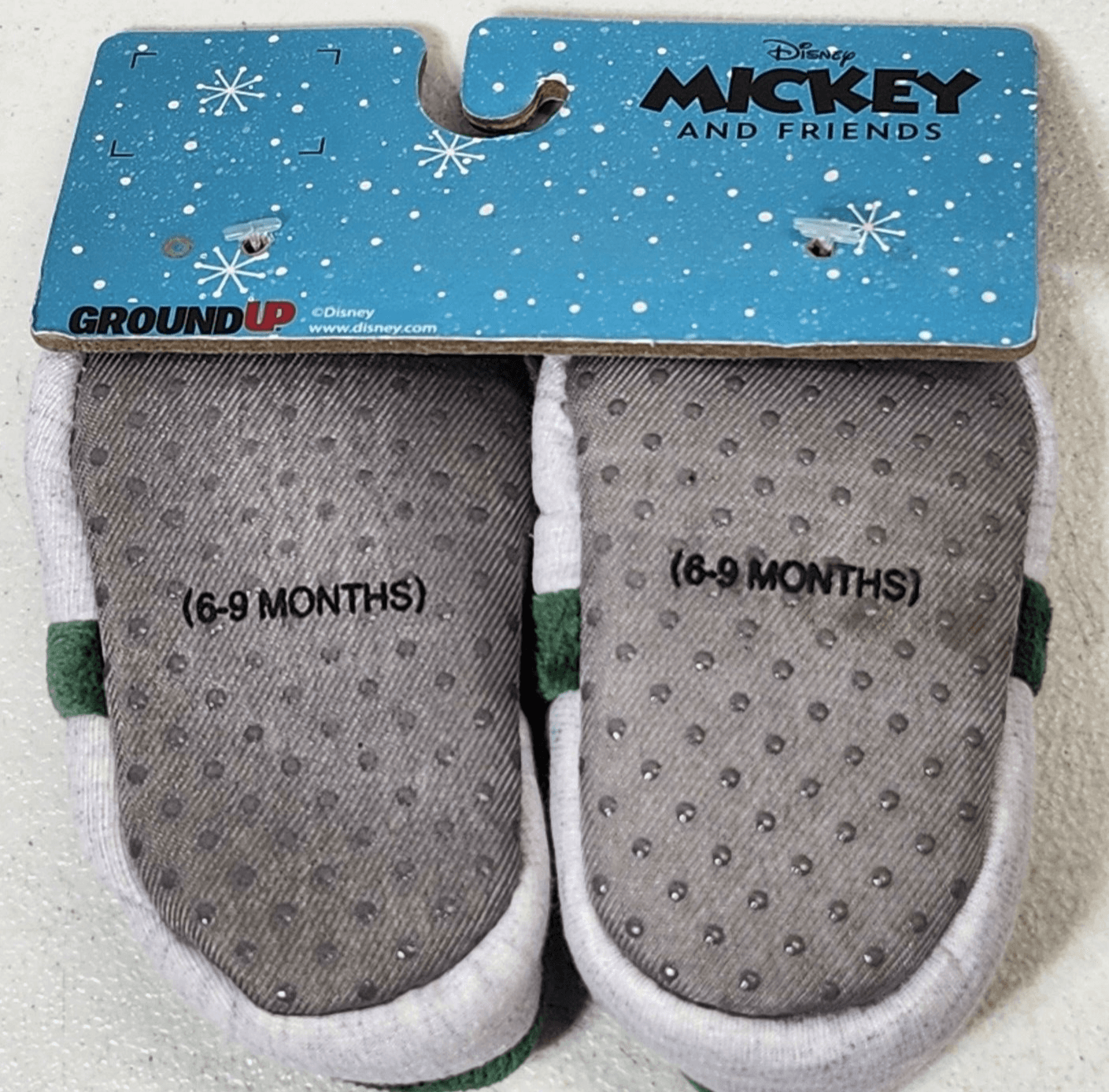 Disney Mickey Mouse Cartoon Baby Slippers Size 6-9 Months Colorful NEW - Thumbnail 8