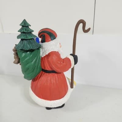 Vintage Dept 56 Santa Christmas Figurine Statue Home Holiday Decor - Thumbnail 10