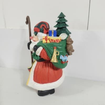 Vintage Dept 56 Santa Christmas Figurine Statue Home Holiday Decor - Thumbnail 6