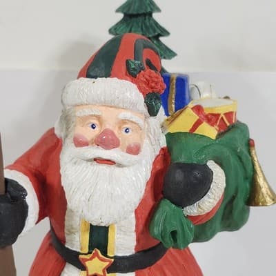 Vintage Dept 56 Santa Christmas Figurine Statue Home Holiday Decor - Thumbnail 3