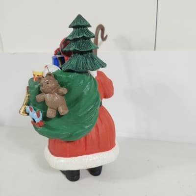 Vintage Dept 56 Santa Christmas Figurine Statue Home Holiday Decor - Thumbnail 8