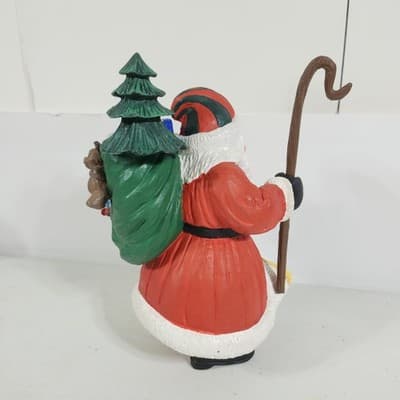 Vintage Dept 56 Santa Christmas Figurine Statue Home Holiday Decor - Thumbnail 9