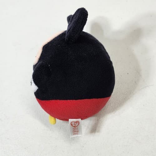 Disney Ty Beanie Ballz Mickey Mouse Round Plush Stuffed Animal Kids Toy 10" - Thumbnail 3