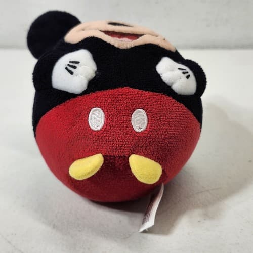 Disney Ty Beanie Ballz Mickey Mouse Round Plush Stuffed Animal Kids Toy 10" - Thumbnail 2