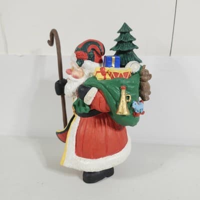 Vintage Dept 56 Santa Christmas Figurine Statue Home Holiday Decor - Thumbnail 5