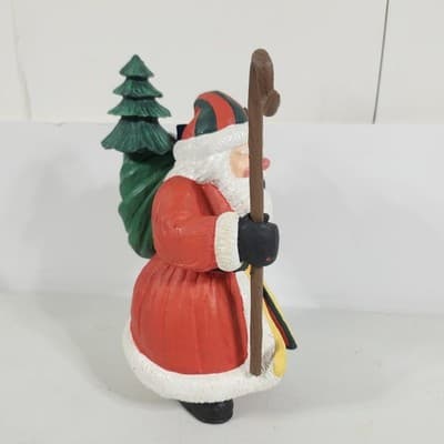 Vintage Dept 56 Santa Christmas Figurine Statue Home Holiday Decor - Thumbnail 11