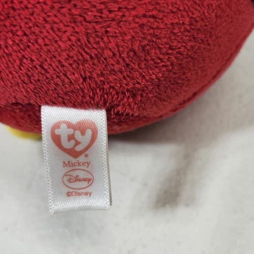 Disney Ty Beanie Ballz Mickey Mouse Round Plush Stuffed Animal Kids Toy 10" - Thumbnail 7
