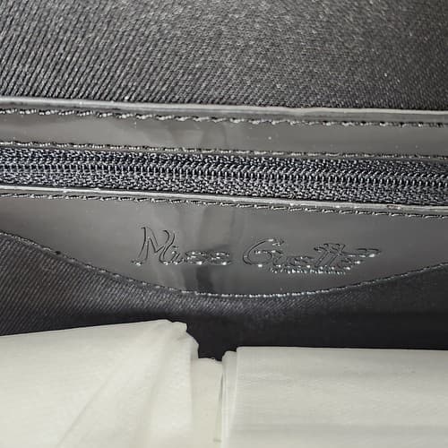 Miss Gustto Women's Black Clutch Purse Evening Handbag - Thumbnail 7