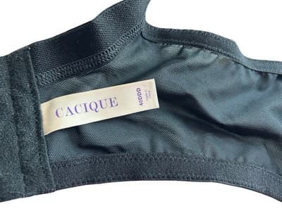 40DDD Cacique Bra Lingerie Purple & Black Volup Pinup - Thumbnail 10
