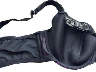40DDD Cacique Bra Lingerie Purple & Black Volup Pinup - Thumbnail 6