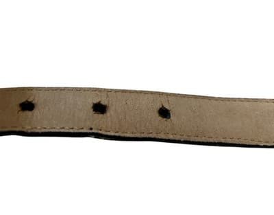 Brighton Black Skinny Belt Leather Gold Silver Concho Western Boho Country Farm - Thumbnail 8