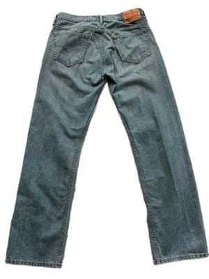 Men’s 32x34 Levi’s Blue Jeans Pants Slacks Spring Summer Washed - Thumbnail 4