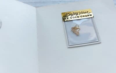 MOTHERS DAY 1980’s New 14kt Solid Real Gold Number 1 MOM CHARM Pendant Necklace - Thumbnail 6