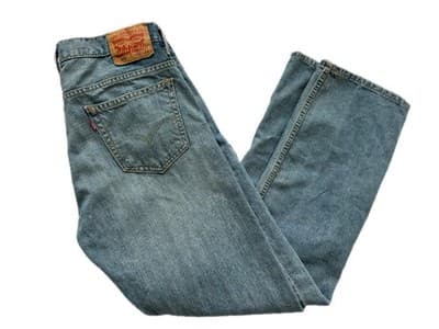 Men’s 32x34 Levi’s Blue Jeans Pants Slacks Spring Summer Washed - Thumbnail 7