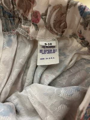 Vintage 1980’s Pleated Skirt Rose Cream Baroque Floral Revival Academia 9/10 - Thumbnail 4