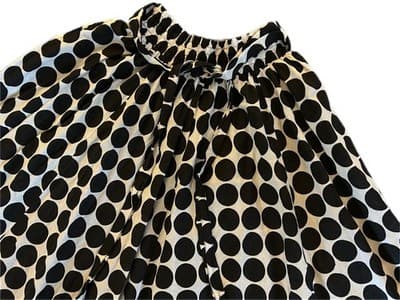 Vintage Huge Sweep Long Maxi Skirt Rockabilly Full Skirt Cotton Polka Dot Retro - Thumbnail 4