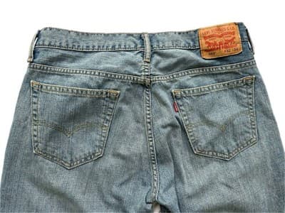 Men’s 32x34 Levi’s Blue Jeans Pants Slacks Spring Summer Washed - Thumbnail 5