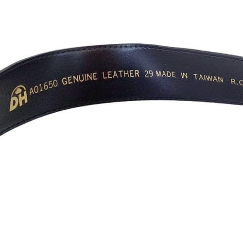 Vintage Brown Belt Genuine Leather Textured Elegant Old Money Fall Winter 1990’s - Thumbnail 4