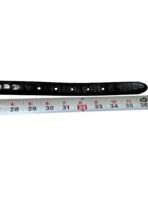Brighton Black Skinny Belt Leather Gold Silver Concho Western Boho Country Farm - Thumbnail 5