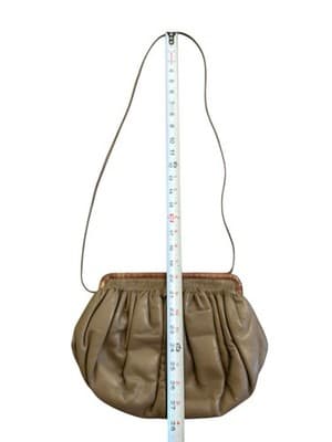 GORGEOUS Vintage Genuine Snakeskin Leather Crossbody Purse Handbag Slouchy Pouch - Thumbnail 9