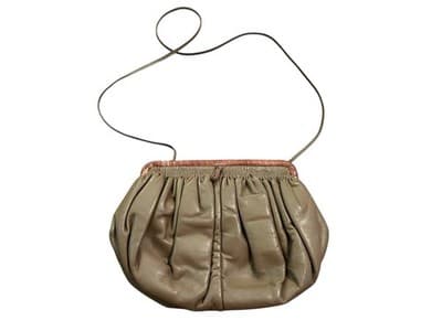GORGEOUS Vintage Genuine Snakeskin Leather Crossbody Purse Handbag Slouchy Pouch - Thumbnail 5
