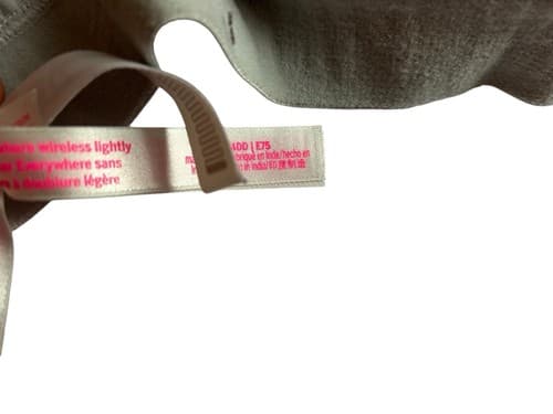 Victorias Secret Bra 34DD Gray Soft No Wire Wireless Bralette Wear Everywhere - Thumbnail 3