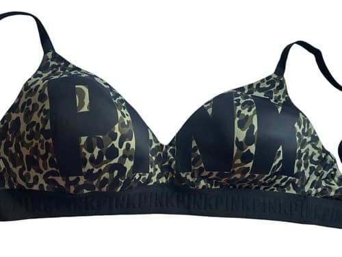 Victorias Secret Bra 34DD Wear Everywhere Lightly Lined Soft Bralette Camouflage - Thumbnail 3