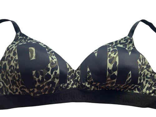 Victorias Secret Bra 34DD Wear Everywhere Lightly Lined Soft Bralette Camouflage - Thumbnail 2