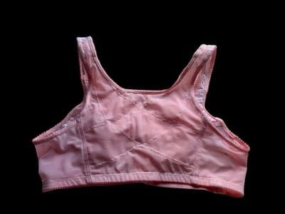 Vintage Pinup Bombshell Bra Pink Lace Lingerie 34B Pointy Cup Coquette Bralette - Thumbnail 5