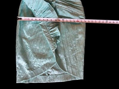 Vintage 1990’s Showstopper Coquette Aqua Evening Prom Formal Avant Garde Dress - Thumbnail 8