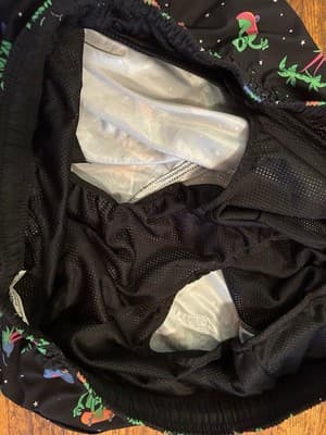 48-50 No Boundaries 3XL Men’s Swimsuit Shorts Trunks 6” Inseam Green Alien 👽 - Thumbnail 4