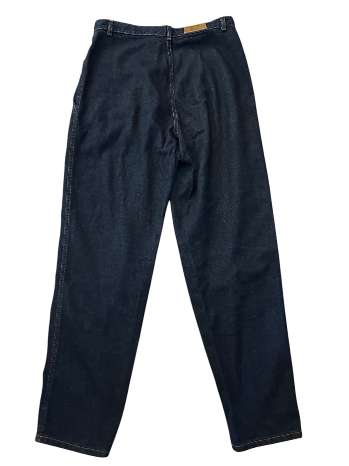 Vintage Lee Womens Yoke Front Mom Baggy Fit Pleated USA Jeans Rare Size 14 - Thumbnail 2