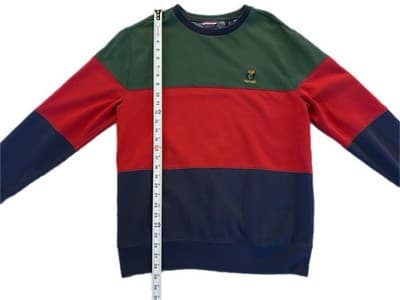 Chaps Ralph Lauren Colorblock Sweatshirt M Vintage Y2K Men’s Streetwear Cotton - Thumbnail 5