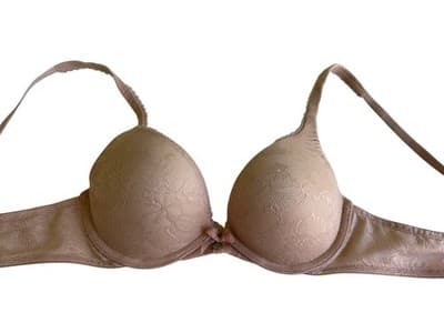 Victorias Secret Beige Blush Push Up Bra 34B Body By Victoria Lace Cups Lingerie - Thumbnail 4
