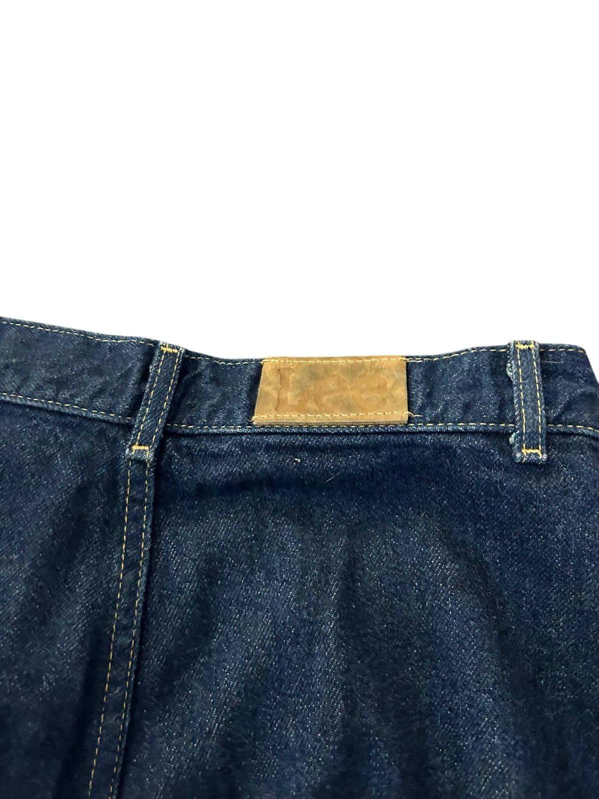 Vintage Lee Womens Yoke Front Mom Baggy Fit Pleated USA Jeans Rare Size 14 - Thumbnail 3