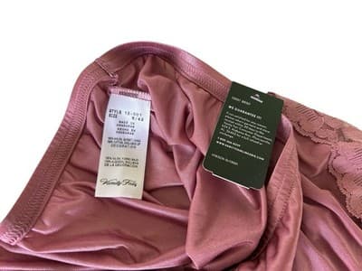 Vanity Fair NWT Panty 6 Medium Rose Malibu Mauve Lace Perfectly Yours Brief - Thumbnail 4