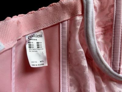 Vintage Corset Bustier Pink Lingerie Bra Crop Top Romantic Coquette Lace 36B Bra - Thumbnail 10