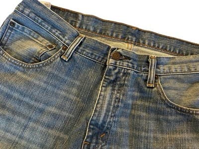Men’s 36x30 Levi’s Blue Jeans Pants Slacks Spring Summer Washed Fade Distressed - Thumbnail 4