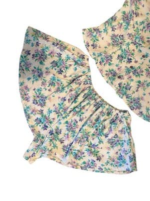 1980’s 1990’s Vintage Babydoll Floral Lingerie Pajama Set Coquette Flowy Sweet - Thumbnail 4