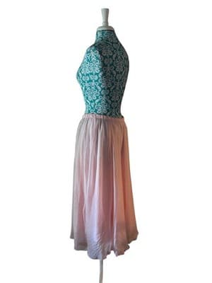 Women’s Size Large Pink Flowy Fairycore Skirt Midi Maxi Pastel Ethereal - Thumbnail 2