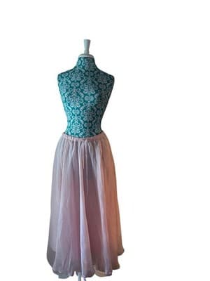 Women’s Size Large Pink Flowy Fairycore Skirt Midi Maxi Pastel Ethereal - Thumbnail 3