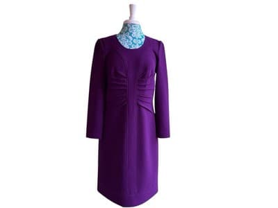 Oscar De La Renta Italian Couture Designer Dress Elegant Holiday Old Money 12 - Thumbnail 2