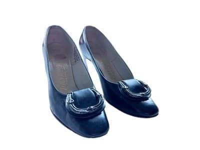 6.5 Narrow 1950’s 1960’s Vintage Women’s Shoes Madmen Mid Century Modern Buckle - Thumbnail 13