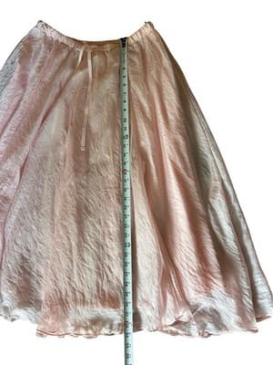 Women’s Size Large Pink Flowy Fairycore Skirt Midi Maxi Pastel Ethereal - Thumbnail 8