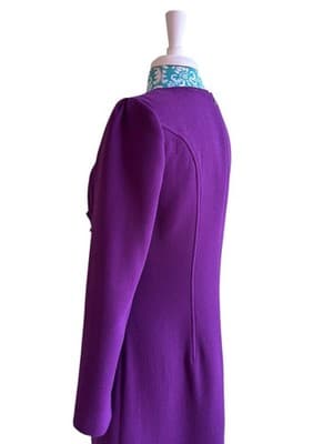 Oscar De La Renta Italian Couture Designer Dress Elegant Holiday Old Money 12 - Thumbnail 9