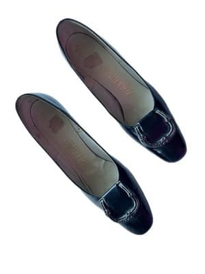 6.5 Narrow 1950’s 1960’s Vintage Women’s Shoes Madmen Mid Century Modern Buckle - Thumbnail 4