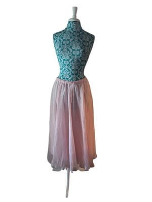 Women’s Size Large Pink Flowy Fairycore Skirt Midi Maxi Pastel Ethereal - Thumbnail 4